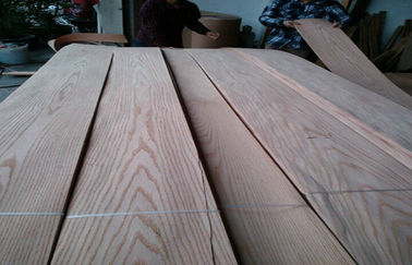 Red Oakwood Veneers Lembar Untuk Flooring, Crown Cut Kayu Veneer