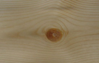 0.45 mm kuning Knotty Pine Quarter memotong Veneer dengan Crown gandum