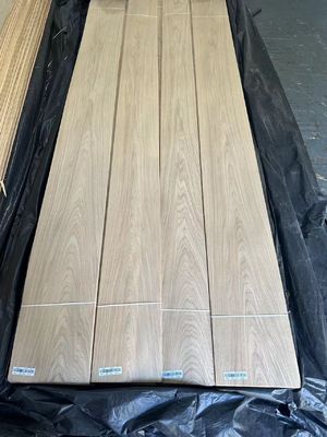 Natural American White Oak Veneer Sheets Polos / Mahkota Dipotong Untuk Kayu Lapis
