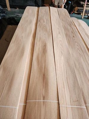 American Red Oak Veneer Sheets Plain / Crown Cut Untuk Plywood MDF Chipboard