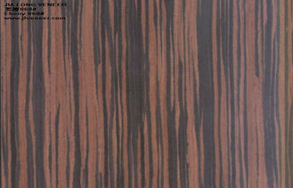 Veneer kayu Ebony cokelat dilarutkan 640 mm lebar dengan Technics memotong irisan