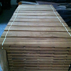Irisan Cut Wood Flooring Veneer Lembar, Kayu Jati Veneering 0,5 mm