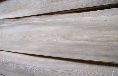 Natural Russia White Ash Wood Veneer Plywood Crown Cut Untuk Furnitur