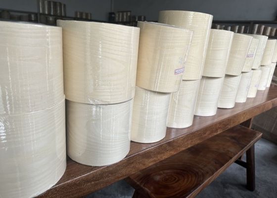 Natural American White Ash Wood Veneer Sheet Dengan bulu belakang