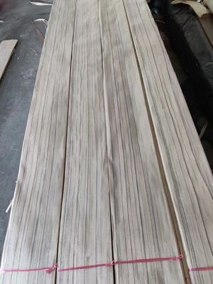 Natural Sliced Cut Light Color Paldao Wood Quarter Cut Veneer Dengan Garis Hitam