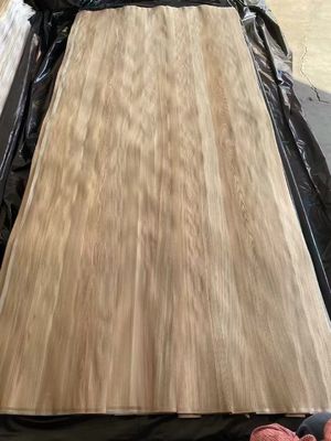 Natural Sliced Brown Elm Crown Cut Mencocokkan Veneer Sheet Untuk Lapisan