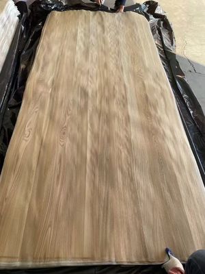 Natural Sliced Brown Elm Crown Cut Mencocokkan Veneer Sheet Untuk Lapisan