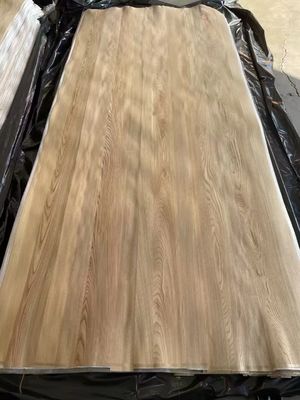 Natural Sliced Brown Elm Crown Cut Mencocokkan Veneer Sheet Untuk Lapisan