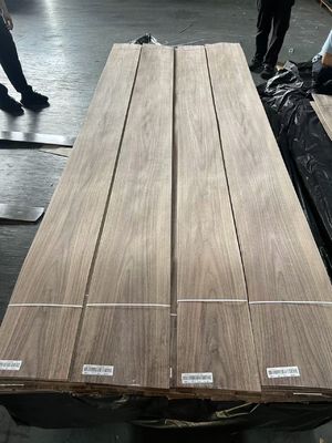 Kualitas Tinggi American Walnut Crown Cut / Plain Cut Veneer Untuk Dekorasi Hotel