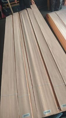 2500*640 mm Ash Wood Veneer untuk furnitur kamar tidur TV Wall Background