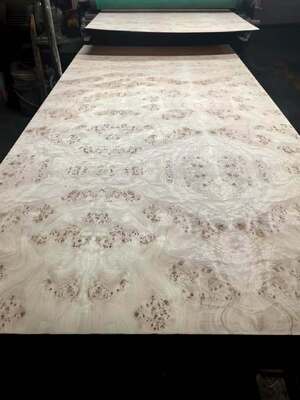 0.5mm Thickness Sliced Cut Mappa Burl Wood Veneer Sheets for Hotel Decoration