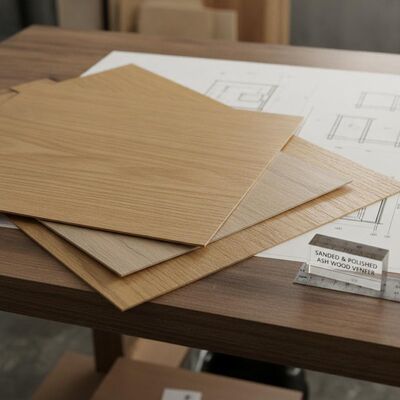 Sanded And Polished Ash Wood Veneer Natural Wood Veneer Thickness 0.6mm 1.5mm Ideal For Interior Paneling Furniture And Cabinetry