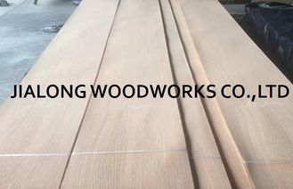 Quarter Cut Natural Red Oak Veneer Sheets Panjang 2.5m Untuk Plywood