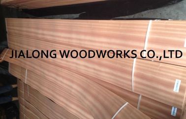 Sapele Kayu Quarter Cut Veneer Lembar Alam pink Untuk Plywood