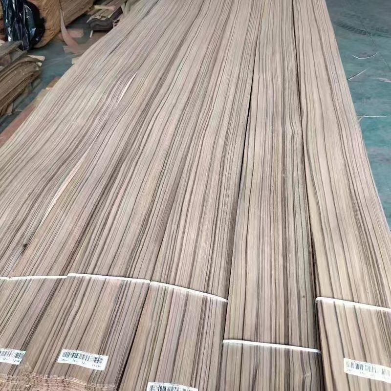 Natural Sliced Cut Light Color Paldao Wood Quarter Cut Veneer Dengan Garis Hitam